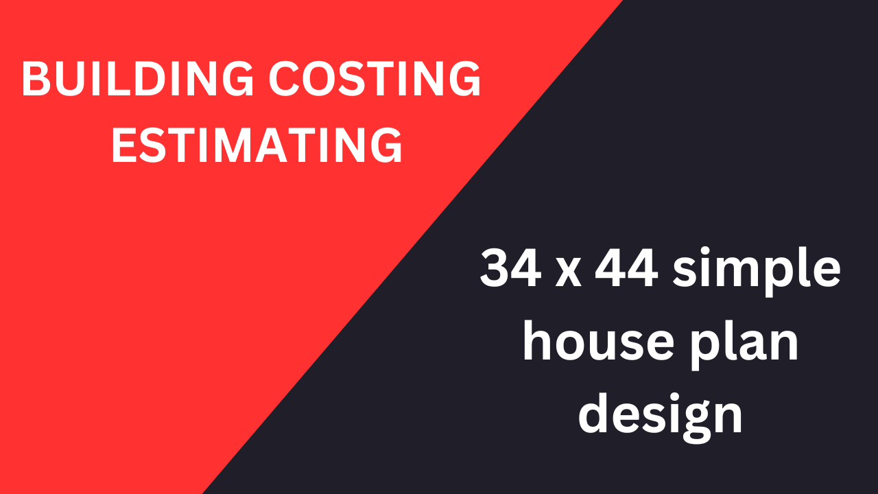 34 x 44 simple house plan design