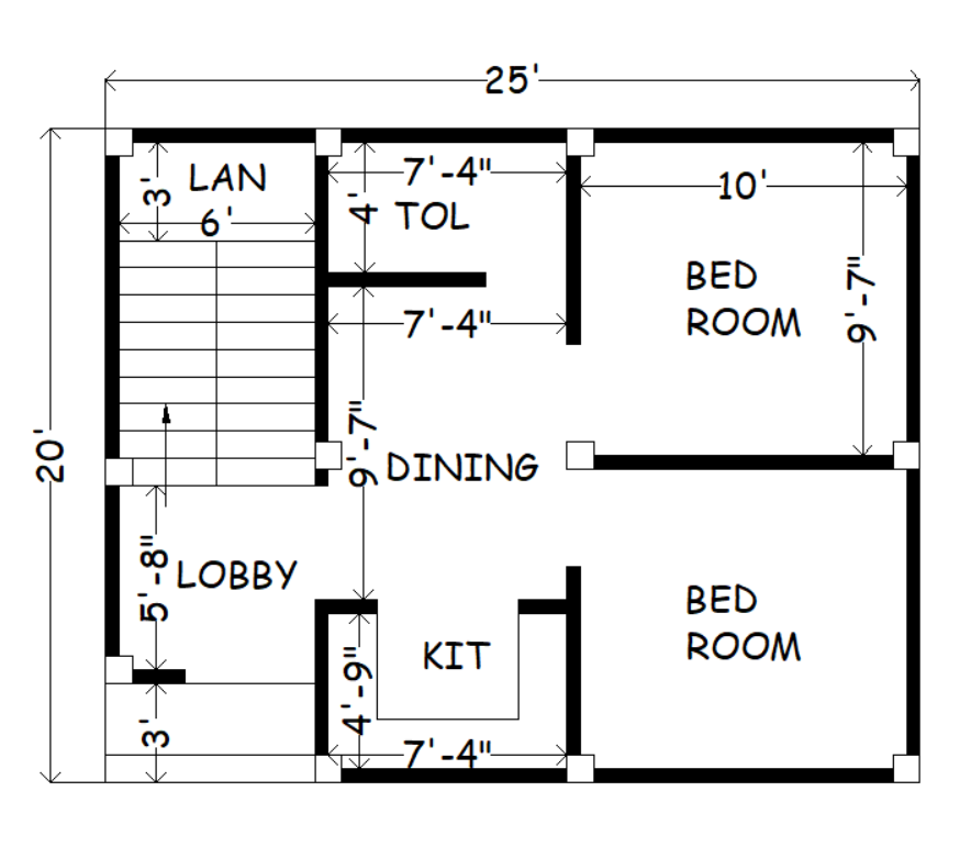 2bhk house plan 