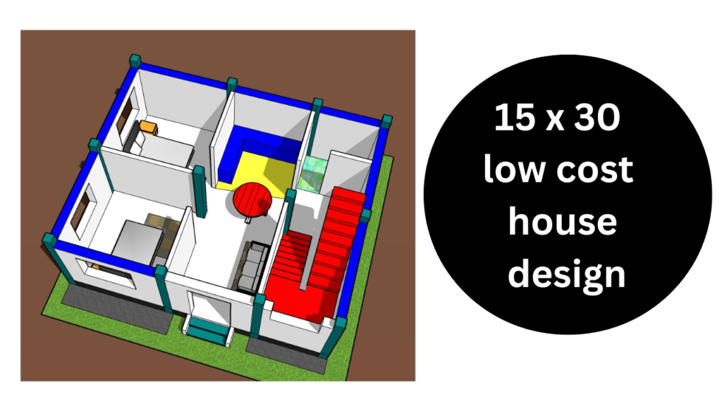 15 x 30 low cost house design