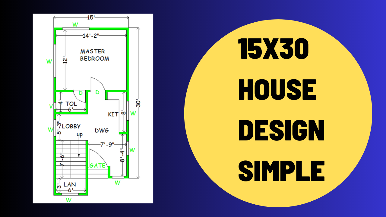 15x30 house design simple