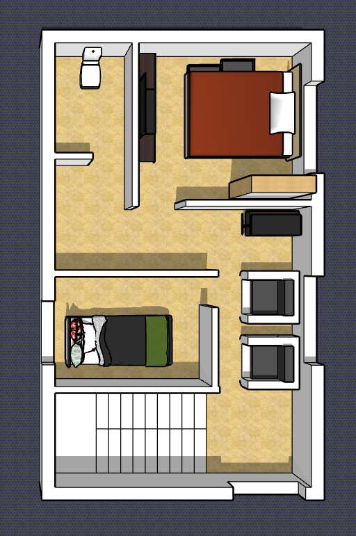 18x30 low cost simple best two storey house plan