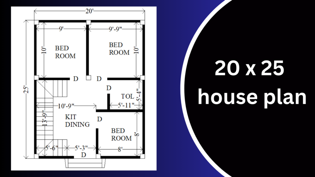 20 X 25 MODERN 3 BHK HOUSE PLAN