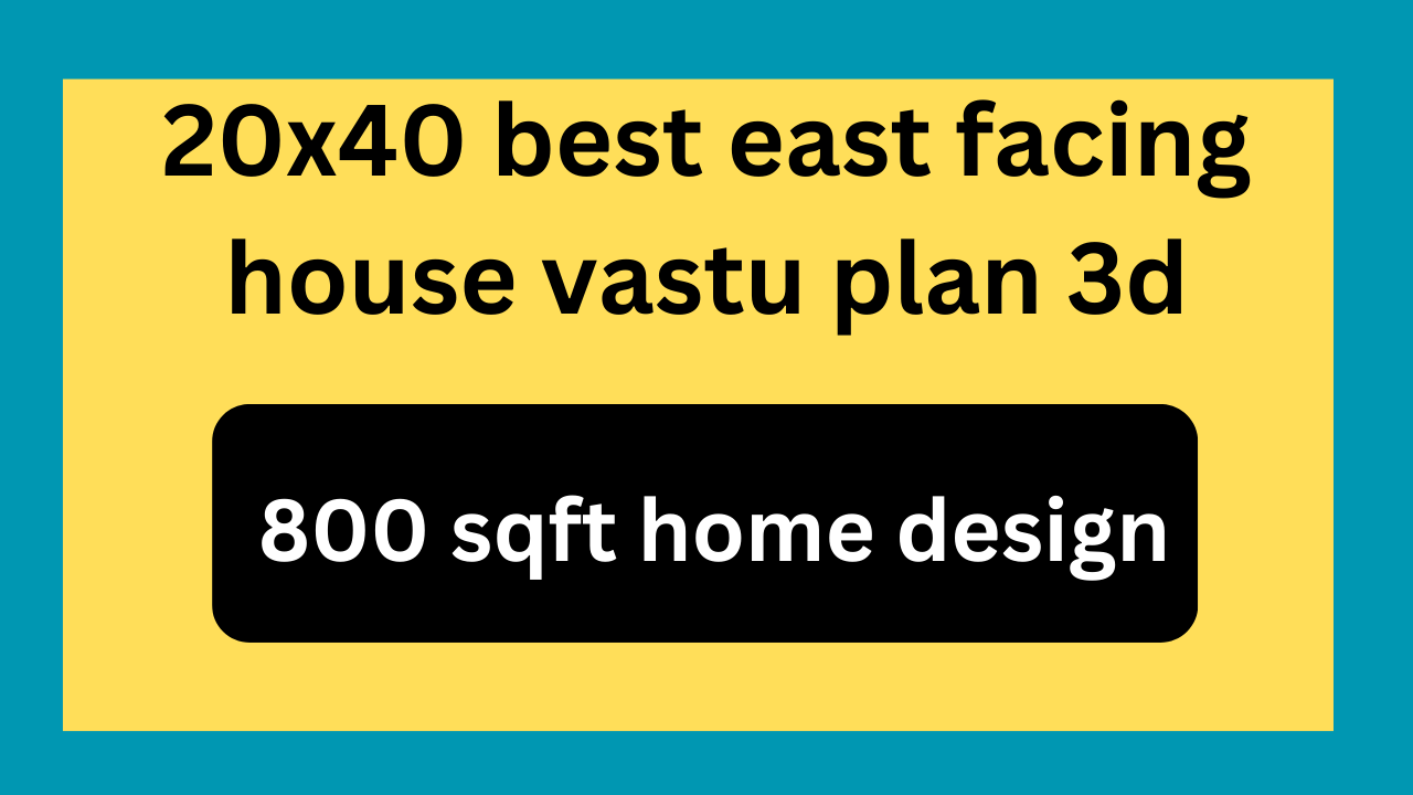 20 x 40 house plan