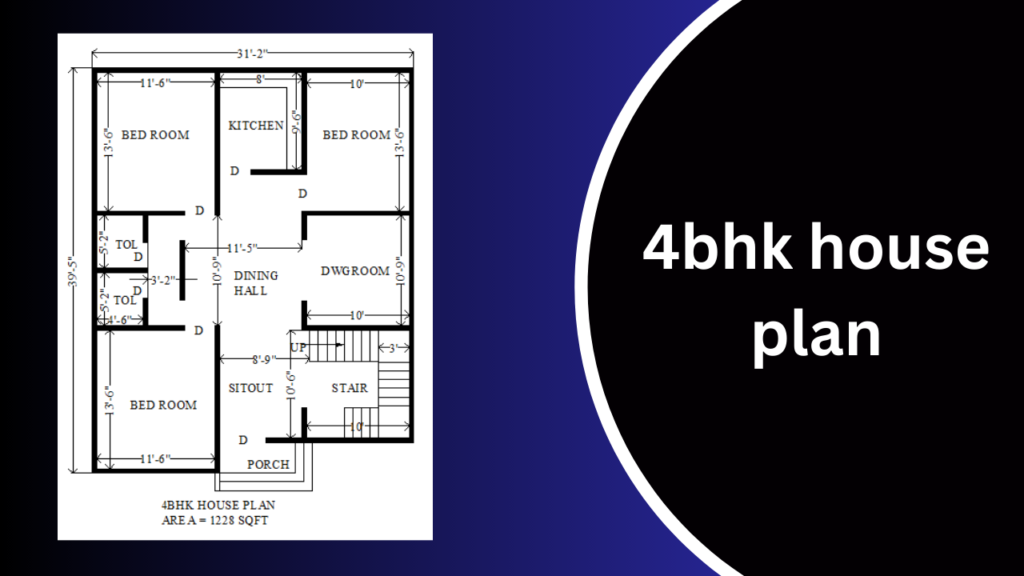 best 4bhk house plan