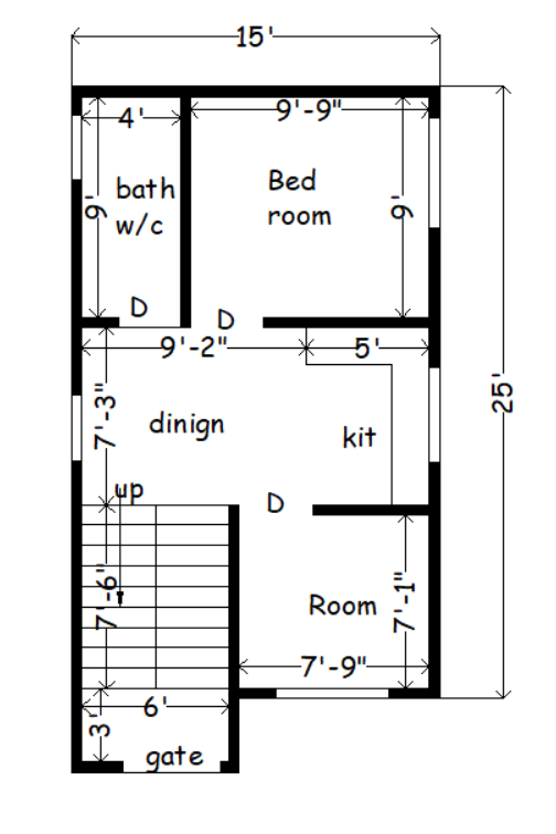 15*25 house plan