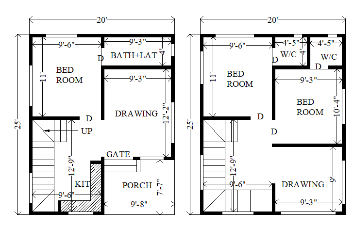 20 25 sqft small best duplex house plan