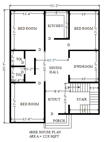 best 4bhk house plan