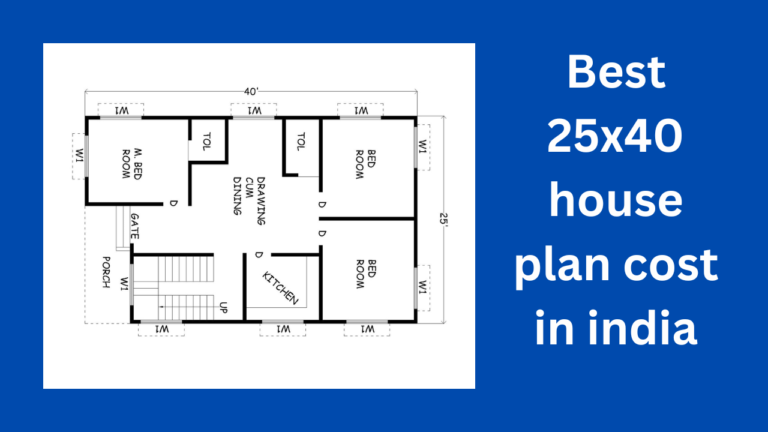 best 25x40 house plan cost in india