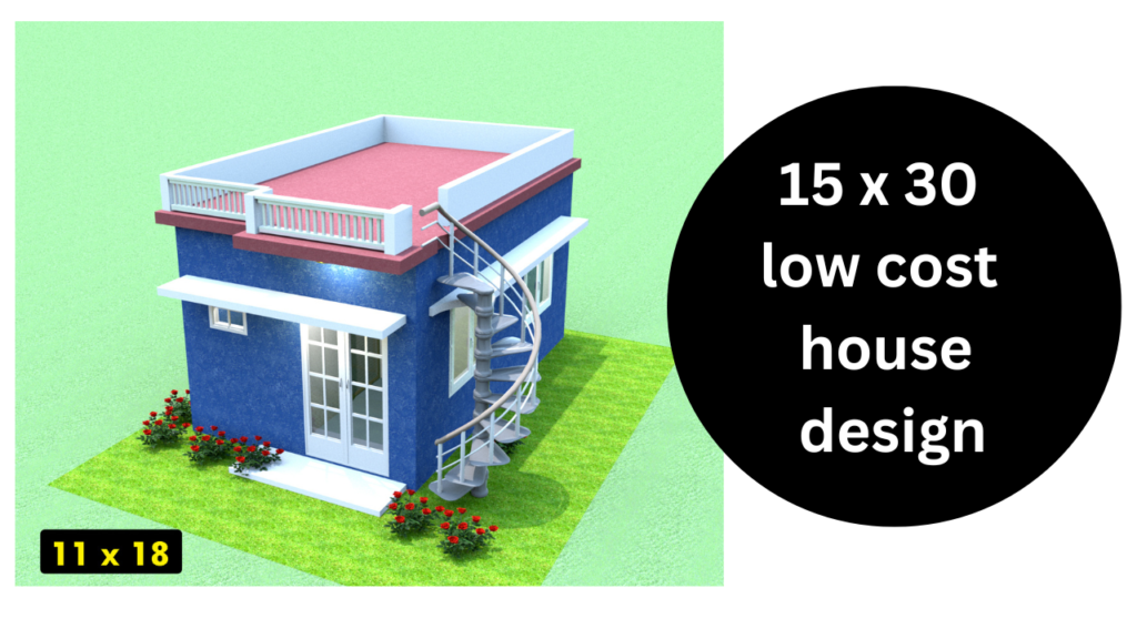 15 x 30 low cost house design