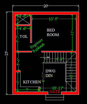 20 x 25 house plans