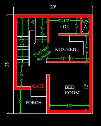 20 x 25 house plans