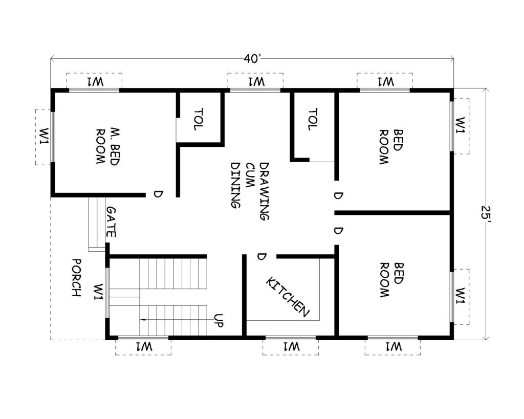 Best 25x40 House Plan Cost In India