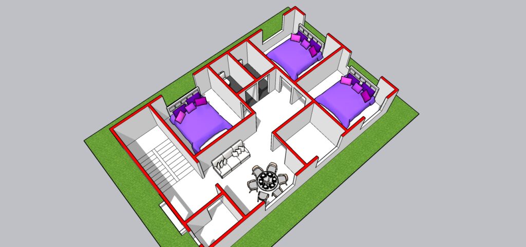 25x40 luxury floor plan of house in india