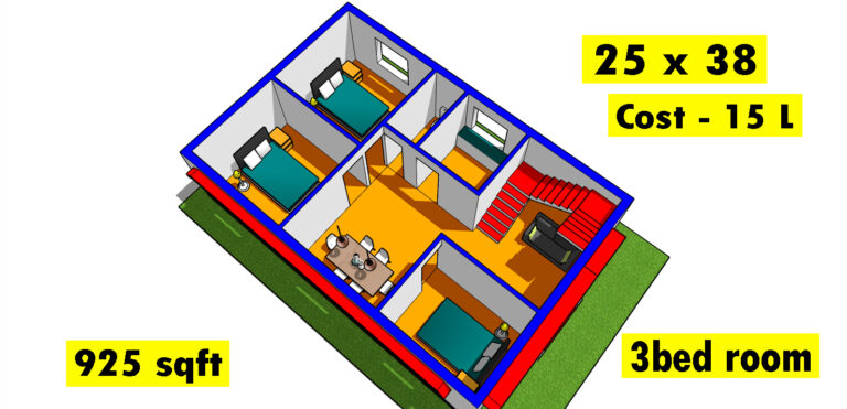 25 x 38 best modern house plan