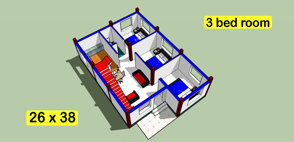 10 low cost simple village house design picture