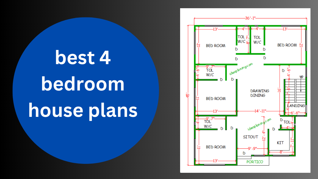 best 4 bedroom house plans